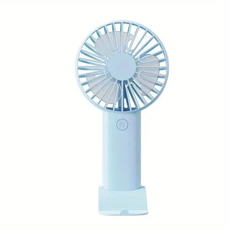 Portable Breeze™: Mini USB Fan with Phone Holder