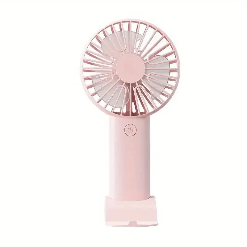 Portable Breeze™: Mini USB Fan with Phone Holder
