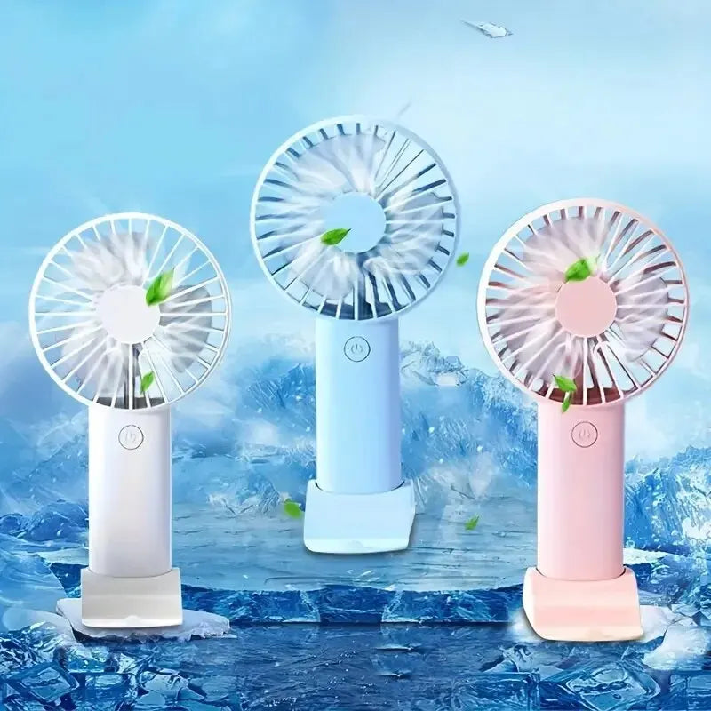 Portable Breeze™: Mini USB Fan with Phone Holder